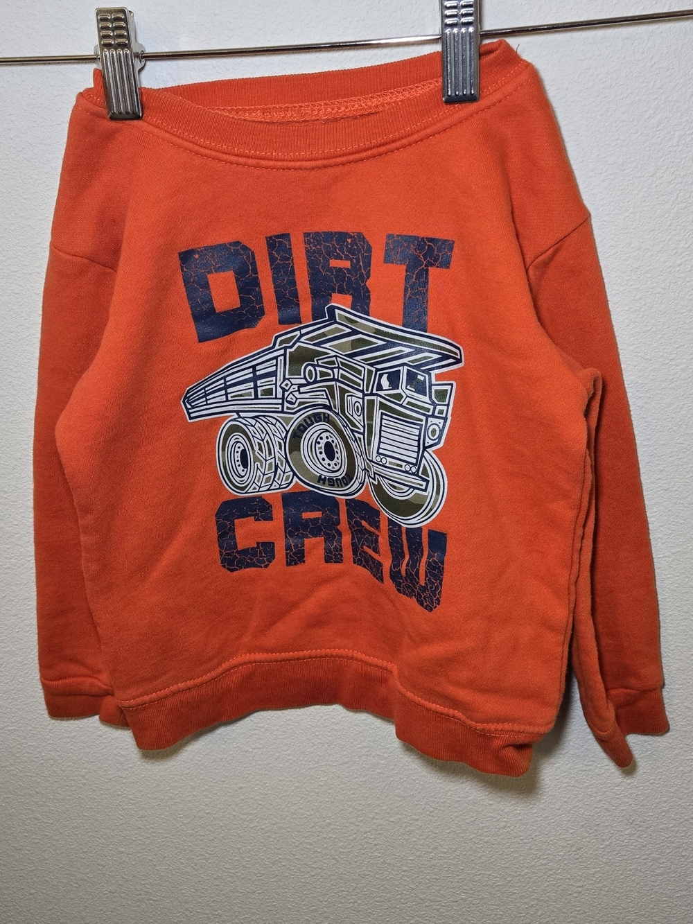 Garanimals Orange 'Dirt Crew' Graphic Pullover